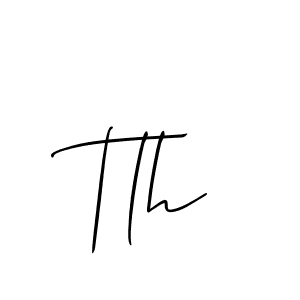 Create a beautiful signature design for name Tlh. With this signature (Allison_Script) fonts, you can make a handwritten signature for free. Tlh signature style 2 images and pictures png