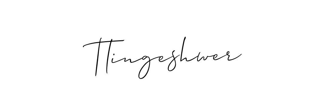 How to make Tlingeshwer name signature. Use Allison_Script style for creating short signs online. This is the latest handwritten sign. Tlingeshwer signature style 2 images and pictures png