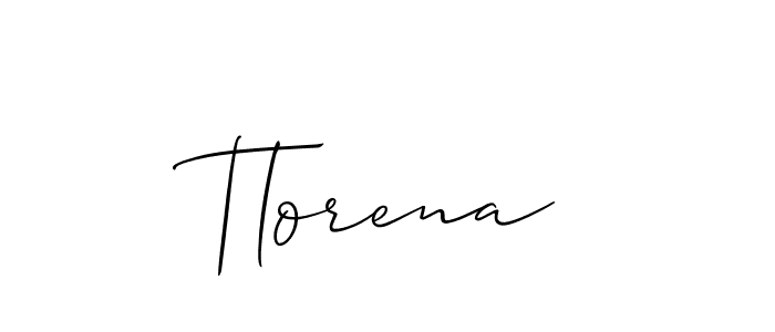 Design your own signature with our free online signature maker. With this signature software, you can create a handwritten (Allison_Script) signature for name Tlorena. Tlorena signature style 2 images and pictures png