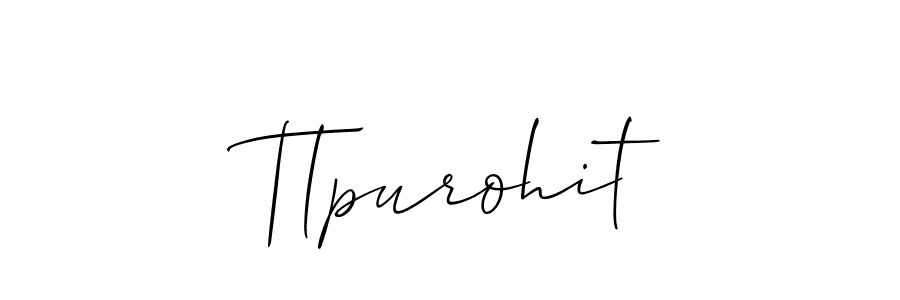How to make Tlpurohit signature? Allison_Script is a professional autograph style. Create handwritten signature for Tlpurohit name. Tlpurohit signature style 2 images and pictures png