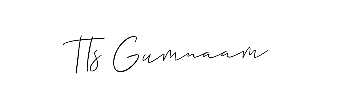 It looks lik you need a new signature style for name Tls Gumnaam. Design unique handwritten (Allison_Script) signature with our free signature maker in just a few clicks. Tls Gumnaam signature style 2 images and pictures png