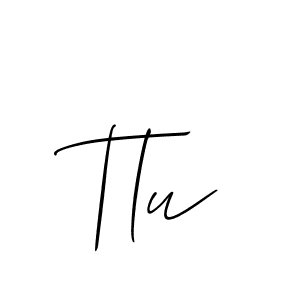 Create a beautiful signature design for name Tlu. With this signature (Allison_Script) fonts, you can make a handwritten signature for free. Tlu signature style 2 images and pictures png