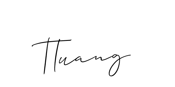 Create a beautiful signature design for name Tluang. With this signature (Allison_Script) fonts, you can make a handwritten signature for free. Tluang signature style 2 images and pictures png