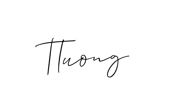 if you are searching for the best signature style for your name Tluong. so please give up your signature search. here we have designed multiple signature styles  using Allison_Script. Tluong signature style 2 images and pictures png