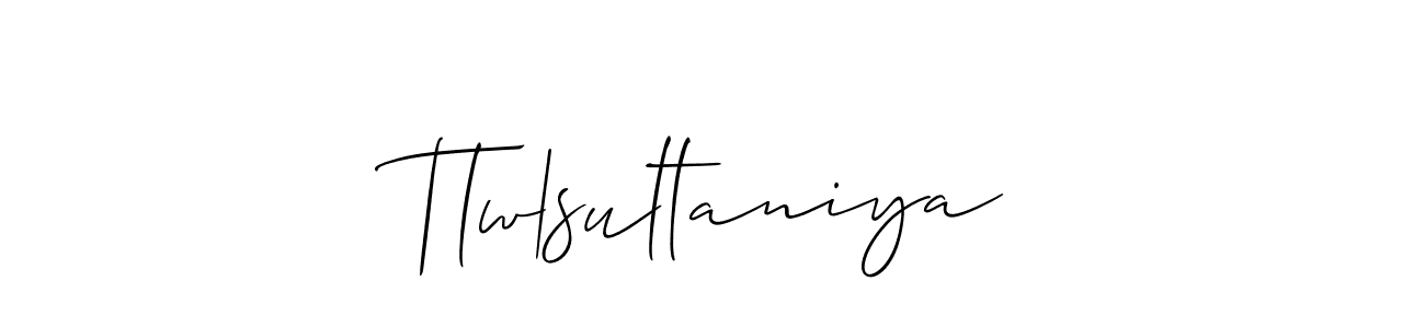 It looks lik you need a new signature style for name Tlw|sultaniya. Design unique handwritten (Allison_Script) signature with our free signature maker in just a few clicks. Tlw|sultaniya signature style 2 images and pictures png