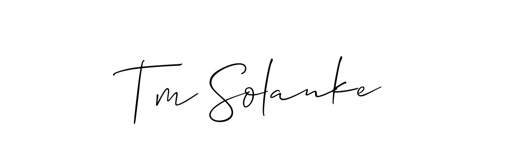 Once you've used our free online signature maker to create your best signature Allison_Script style, it's time to enjoy all of the benefits that Tm Solanke name signing documents. Tm Solanke signature style 2 images and pictures png