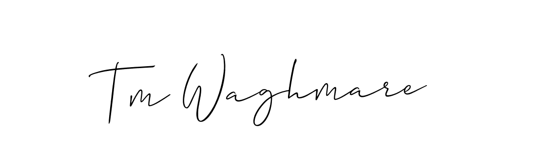 Also You can easily find your signature by using the search form. We will create Tm Waghmare name handwritten signature images for you free of cost using Allison_Script sign style. Tm Waghmare signature style 2 images and pictures png