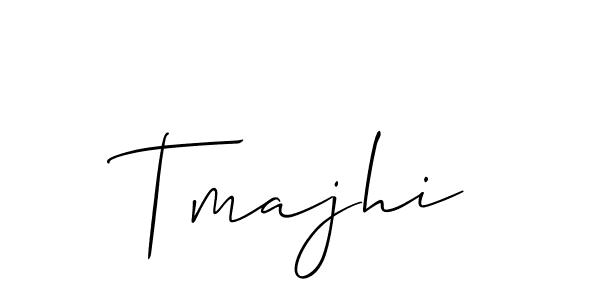 Make a beautiful signature design for name Tmajhi. With this signature (Allison_Script) style, you can create a handwritten signature for free. Tmajhi signature style 2 images and pictures png