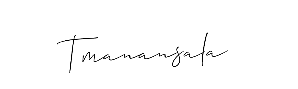 Tmanansala stylish signature style. Best Handwritten Sign (Allison_Script) for my name. Handwritten Signature Collection Ideas for my name Tmanansala. Tmanansala signature style 2 images and pictures png