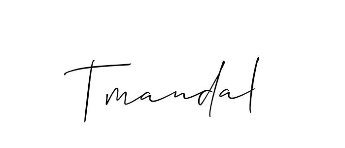 Best and Professional Signature Style for Tmandal. Allison_Script Best Signature Style Collection. Tmandal signature style 2 images and pictures png
