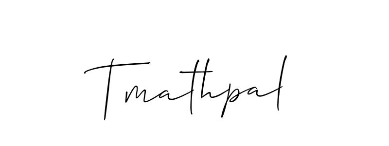 Also we have Tmathpal name is the best signature style. Create professional handwritten signature collection using Allison_Script autograph style. Tmathpal signature style 2 images and pictures png