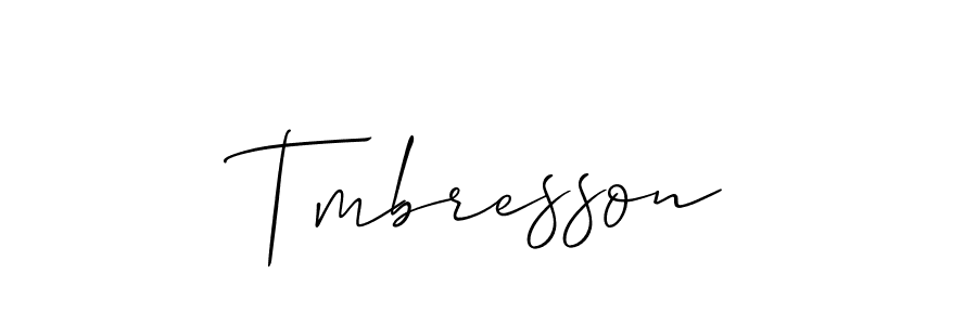 Also You can easily find your signature by using the search form. We will create Tmbresson name handwritten signature images for you free of cost using Allison_Script sign style. Tmbresson signature style 2 images and pictures png