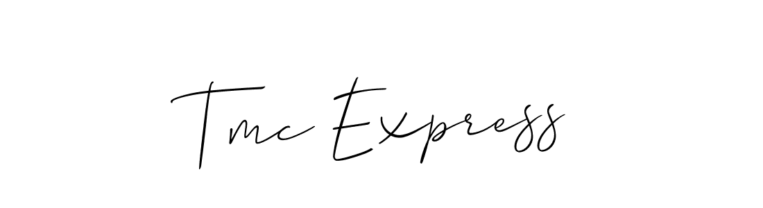 Best and Professional Signature Style for Tmc Express. Allison_Script Best Signature Style Collection. Tmc Express signature style 2 images and pictures png