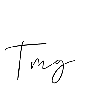 Use a signature maker to create a handwritten signature online. With this signature software, you can design (Allison_Script) your own signature for name Tmg. Tmg signature style 2 images and pictures png