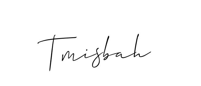 How to make Tmisbah signature? Allison_Script is a professional autograph style. Create handwritten signature for Tmisbah name. Tmisbah signature style 2 images and pictures png