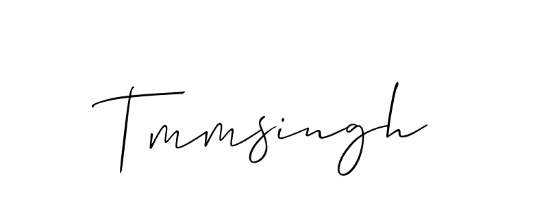 How to Draw Tmmsingh signature style? Allison_Script is a latest design signature styles for name Tmmsingh. Tmmsingh signature style 2 images and pictures png