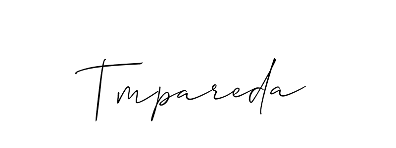 Once you've used our free online signature maker to create your best signature Allison_Script style, it's time to enjoy all of the benefits that Tmpareda name signing documents. Tmpareda signature style 2 images and pictures png