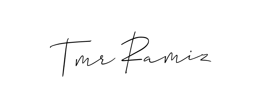 Once you've used our free online signature maker to create your best signature Allison_Script style, it's time to enjoy all of the benefits that Tmr Ramiz name signing documents. Tmr Ramiz signature style 2 images and pictures png