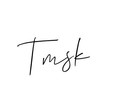 Also You can easily find your signature by using the search form. We will create Tmsk name handwritten signature images for you free of cost using Allison_Script sign style. Tmsk signature style 2 images and pictures png