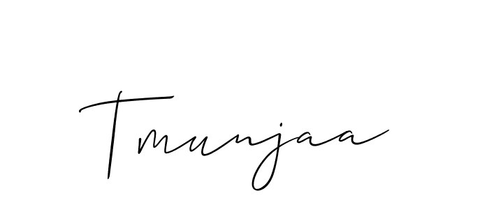 Similarly Allison_Script is the best handwritten signature design. Signature creator online .You can use it as an online autograph creator for name Tmunjaa. Tmunjaa signature style 2 images and pictures png