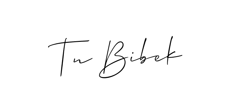 Make a short Tn Bibek signature style. Manage your documents anywhere anytime using Allison_Script. Create and add eSignatures, submit forms, share and send files easily. Tn Bibek signature style 2 images and pictures png