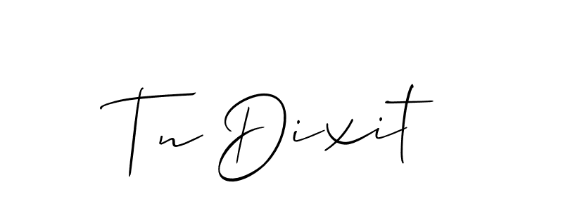 Allison_Script is a professional signature style that is perfect for those who want to add a touch of class to their signature. It is also a great choice for those who want to make their signature more unique. Get Tn Dixit name to fancy signature for free. Tn Dixit signature style 2 images and pictures png