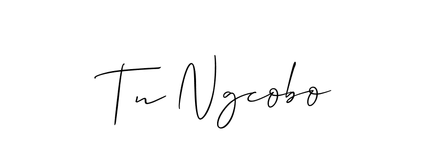 Create a beautiful signature design for name Tn Ngcobo. With this signature (Allison_Script) fonts, you can make a handwritten signature for free. Tn Ngcobo signature style 2 images and pictures png