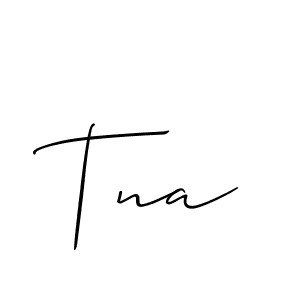 Make a beautiful signature design for name Tna. Use this online signature maker to create a handwritten signature for free. Tna signature style 2 images and pictures png
