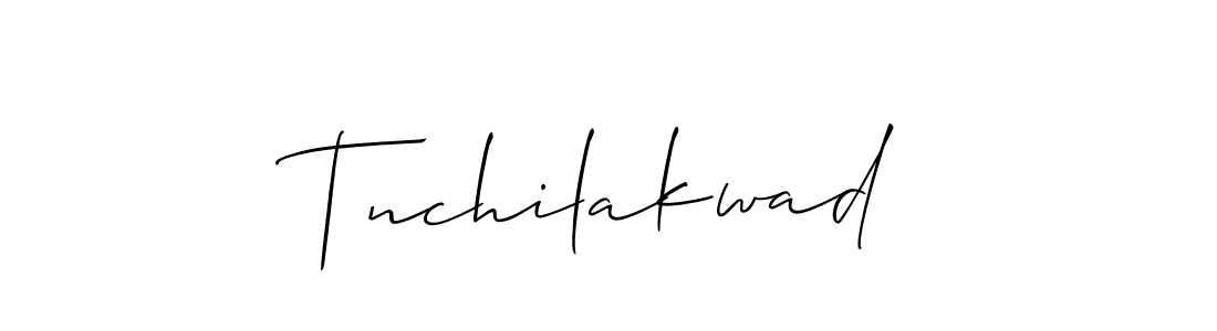 Also You can easily find your signature by using the search form. We will create Tnchilakwad name handwritten signature images for you free of cost using Allison_Script sign style. Tnchilakwad signature style 2 images and pictures png