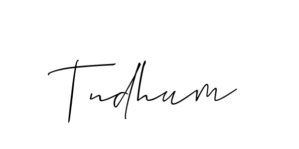 Also we have Tndhum name is the best signature style. Create professional handwritten signature collection using Allison_Script autograph style. Tndhum signature style 2 images and pictures png