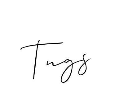 Also we have Tngs name is the best signature style. Create professional handwritten signature collection using Allison_Script autograph style. Tngs signature style 2 images and pictures png