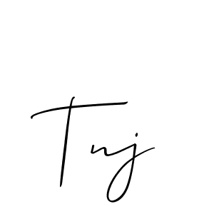 This is the best signature style for the Tnj name. Also you like these signature font (Allison_Script). Mix name signature. Tnj signature style 2 images and pictures png