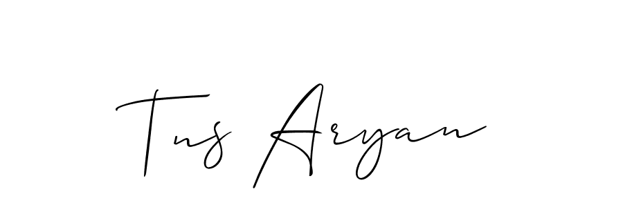 Once you've used our free online signature maker to create your best signature Allison_Script style, it's time to enjoy all of the benefits that Tns Aryan name signing documents. Tns Aryan signature style 2 images and pictures png