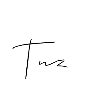 Make a beautiful signature design for name Tnz. Use this online signature maker to create a handwritten signature for free. Tnz signature style 2 images and pictures png