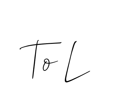 Design your own signature with our free online signature maker. With this signature software, you can create a handwritten (Allison_Script) signature for name To L;fe. To L;fe signature style 2 images and pictures png