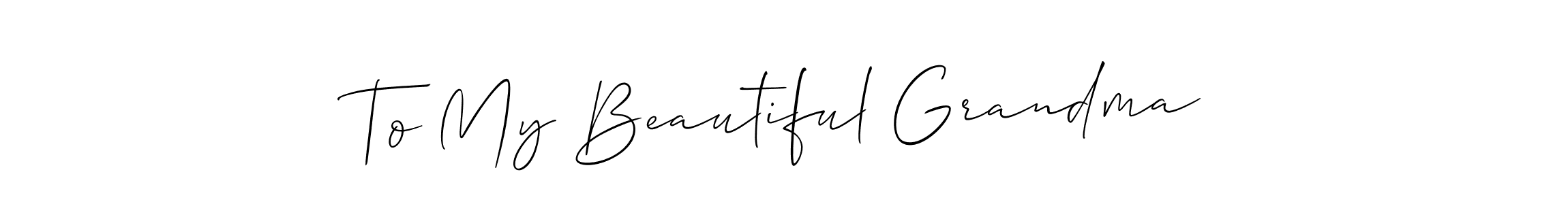 See photos of To My Beautiful Grandma official signature by Spectra . Check more albums & portfolios. Read reviews & check more about Allison_Script font. To My Beautiful Grandma signature style 2 images and pictures png