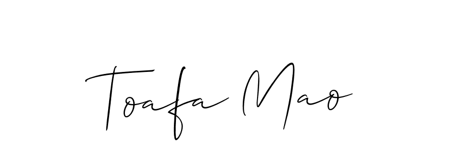 How to Draw Toafa Mao signature style? Allison_Script is a latest design signature styles for name Toafa Mao. Toafa Mao signature style 2 images and pictures png