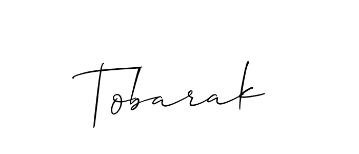 Design your own signature with our free online signature maker. With this signature software, you can create a handwritten (Allison_Script) signature for name Tobarak. Tobarak signature style 2 images and pictures png