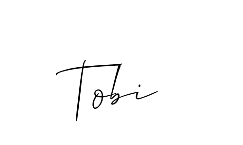 Make a beautiful signature design for name Tobi . With this signature (Allison_Script) style, you can create a handwritten signature for free. Tobi  signature style 2 images and pictures png