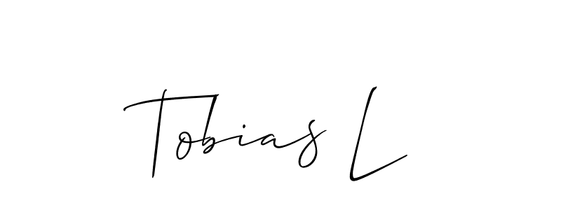 Allison_Script is a professional signature style that is perfect for those who want to add a touch of class to their signature. It is also a great choice for those who want to make their signature more unique. Get Tobias L name to fancy signature for free. Tobias L signature style 2 images and pictures png