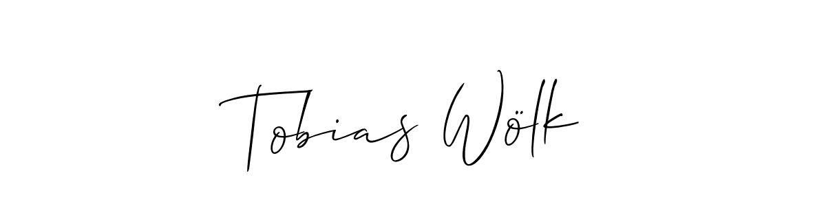 Allison_Script is a professional signature style that is perfect for those who want to add a touch of class to their signature. It is also a great choice for those who want to make their signature more unique. Get Tobias Wölk name to fancy signature for free. Tobias Wölk signature style 2 images and pictures png