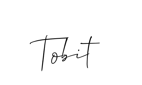 How to make Tobit name signature. Use Allison_Script style for creating short signs online. This is the latest handwritten sign. Tobit signature style 2 images and pictures png