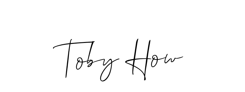 Similarly Allison_Script is the best handwritten signature design. Signature creator online .You can use it as an online autograph creator for name Toby How. Toby How signature style 2 images and pictures png