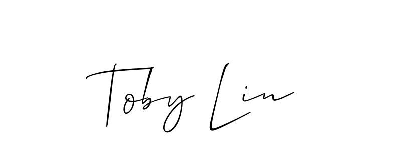 Best and Professional Signature Style for Toby Lin. Allison_Script Best Signature Style Collection. Toby Lin signature style 2 images and pictures png