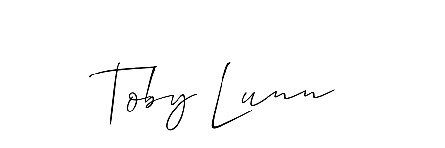 The best way (Allison_Script) to make a short signature is to pick only two or three words in your name. The name Toby Lunn include a total of six letters. For converting this name. Toby Lunn signature style 2 images and pictures png