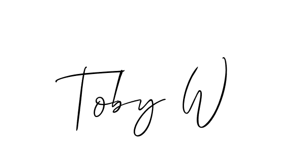 This is the best signature style for the Toby W name. Also you like these signature font (Allison_Script). Mix name signature. Toby W signature style 2 images and pictures png