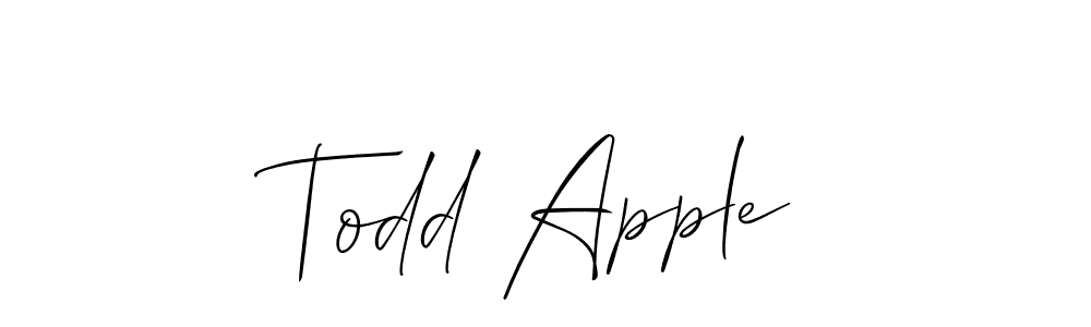 Design your own signature with our free online signature maker. With this signature software, you can create a handwritten (Allison_Script) signature for name Todd Apple. Todd Apple signature style 2 images and pictures png