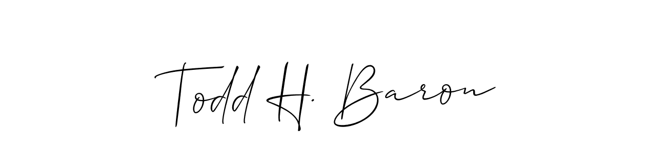 You can use this online signature creator to create a handwritten signature for the name Todd H. Baron. This is the best online autograph maker. Todd H. Baron signature style 2 images and pictures png