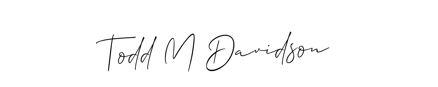 Once you've used our free online signature maker to create your best signature Allison_Script style, it's time to enjoy all of the benefits that Todd M Davidson name signing documents. Todd M Davidson signature style 2 images and pictures png
