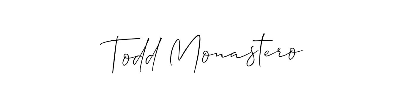 See photos of Todd Monastero official signature by Spectra . Check more albums & portfolios. Read reviews & check more about Allison_Script font. Todd Monastero signature style 2 images and pictures png